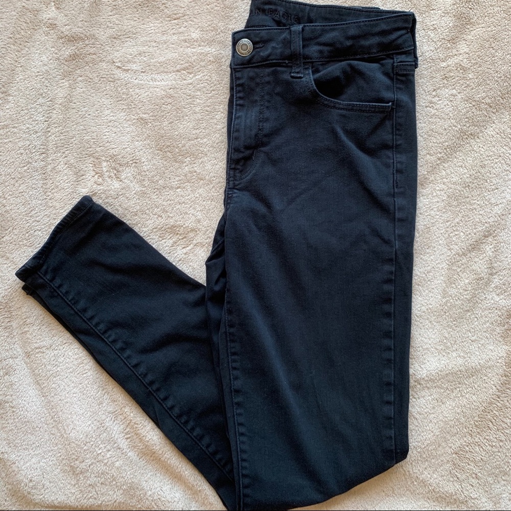 American Eagle: Black Jeggings Size: 12 Long